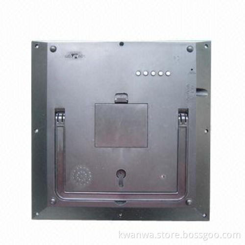 Mirror clock with sensor, LED time display and alarm setting function
